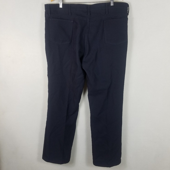 Wrangler Blue Polyester 82NV Dress Pants Mens Size - Picture 4 of 9